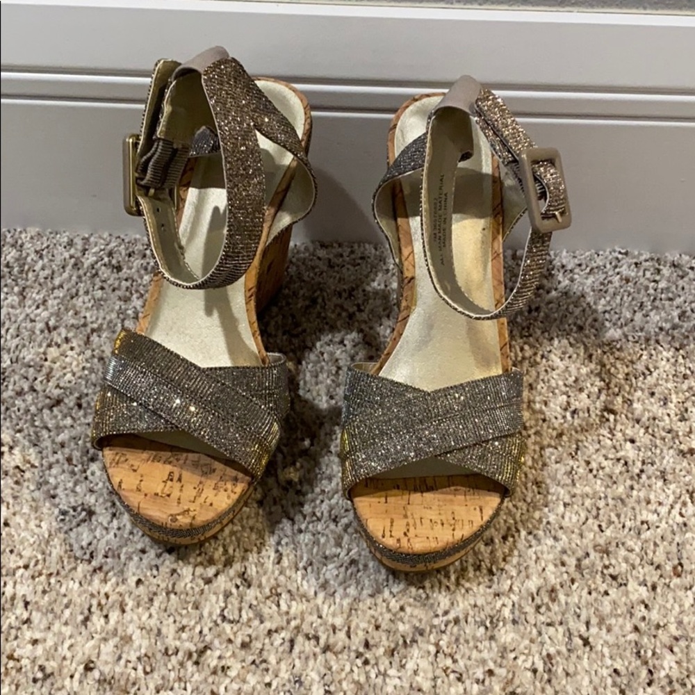 Silver Shimmer Wedges
